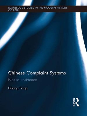 cover image of Chinese Complaint Systems